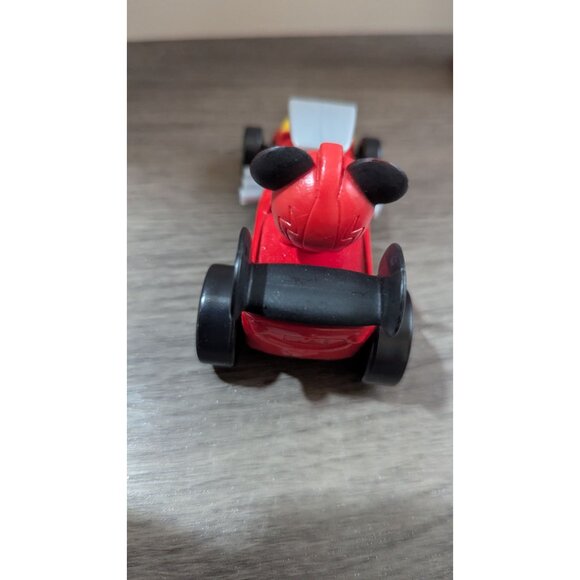 Mickey Mouse Roadster Die Cast Car Disney Junior Just Play Red/Black - Picture 4 of 7